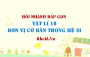 Hệ đơn vị SI là gì? 7 đơn vị cơ bản của hệ SI? Hỏi nhanh đáp gọn môn Vật lí